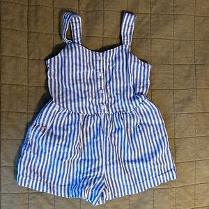 Old Navy Striped Blue and White Kids Romper